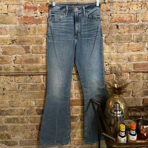 Abercrombie & Fitch flare jean w stretch. Never worn!!